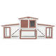 New Bopdu Wooden Rabbit Hutch Extra Large with Removable Tray & Ramp | 80" & Brown