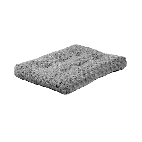 New MidWest Homes Swirl Plush Pet Bed | Gray, 24 inch