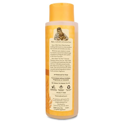 New Burt’s Bees Oatmeal Shampoo for Dogs | 16 fl oz