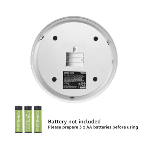 New Amazon Basics Automatic Pet Feeder (Electronic, Timed) | Black, 6 Portions (12"×12"×2.3")