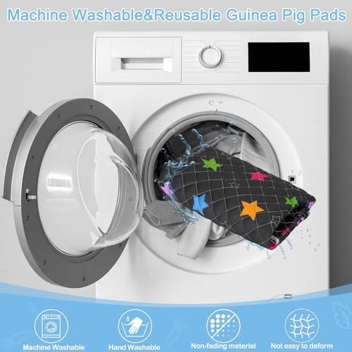 New Bienbee Guinea Pig Bedding Reusable Cage Liner | Mushroom, 2 pack 56" x 28"