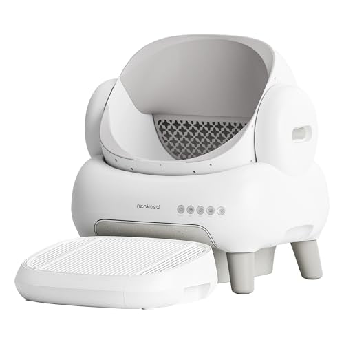 New Neakasa M1 Lite Open-Top Self Cleaning Cat Litter Box | White