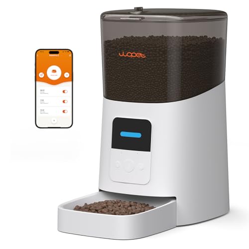 New WOPET Automatic Cat Feeder (WiFi, Voice Recorder) | 6L, Up to 15 Meals/Day