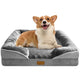 New Spotted Play Orthopedic Dog Bed with Sides | Grey - M