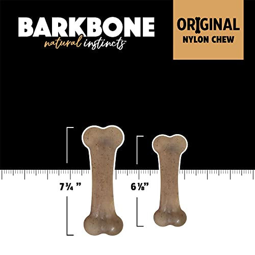 New Pet Qwerks Original BarkBone (Nylon) | Bacon, 7.75"