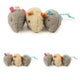 New SmartyKat Skitter Critters Catnip Cat Toys | Gray/Cream & 3 Count (Pack of 3)
