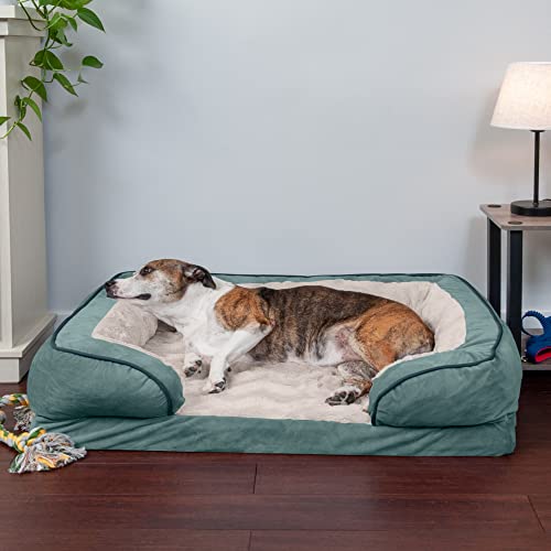 New Furhaven Orthopedic Dog Bed | Celadon Green, Large