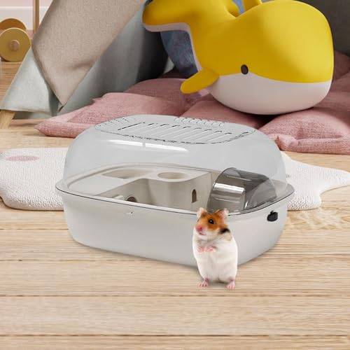 New Hamster Habitat Large Clear Cage Ventilated Exercise House (White)