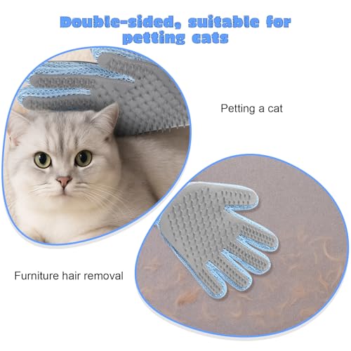 New Gjinxi 2-in-1 Pet Grooming Glove for Cats & Dogs