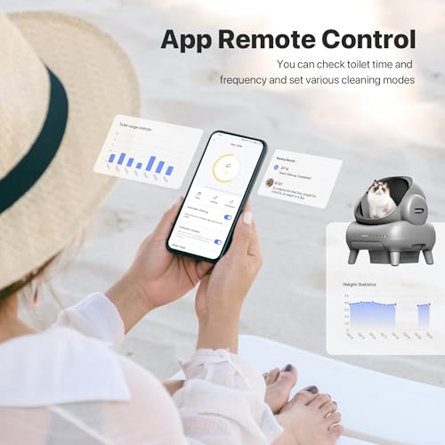 New Neakasa M1 Bundle Open-Top Self-Cleaning Cat Litter Box | Bundle with 4 Rolls (60 pcs) + 2 Extra Rolls