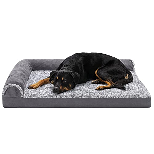 New Furhaven Orthopedic Large Dog | Stone Gray, Jumbo/XL