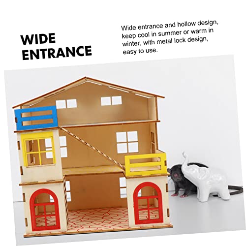 New BCOATH Pet Villa Multi-Layer Hamster House with Ladder