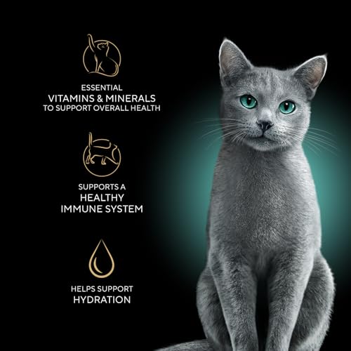 New Sheba Perfect Portions Cuts in Gravy Wet Cat Food | 24 twin pack trays (2.6 oz), Chicken Salmon Turkey Variety