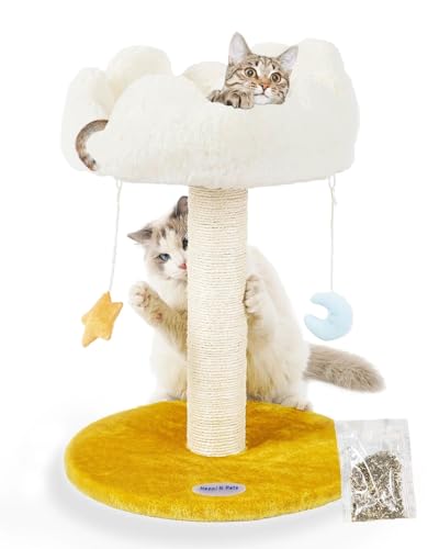New Happi N Pets Cloud Cat Tree and Scratching Post with Bed | 22"