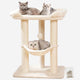 New Happi N Pets Large Cat Tree Tower with Bed & Hammock | Beige, 28"