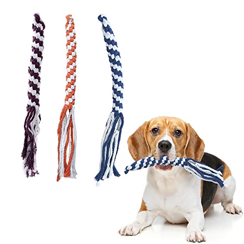 New ASOCEA Dog Rope Toys Set | Multi-Color, 3-Pack (Small/Medium)