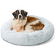 New Best Friends by Sheri Original Calming Donut Bed | Frost Gray & 45" x 45" (XL)