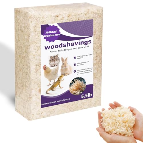 New Natural Aspen Shavings Pet Bedding | Natural, 5.5 lb / 70 L