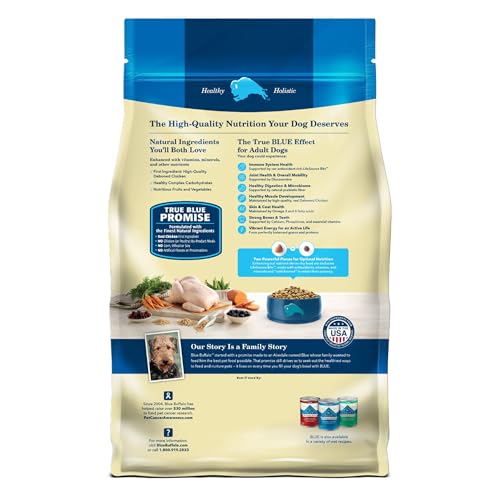 New Blue Buffalo Life Protection Formula Natural Adult Dry Dog Food | Chicken & Brown Rice • 5 lb (Trial Size)