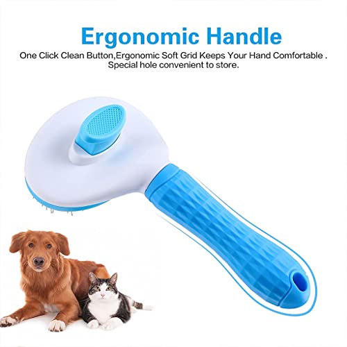New Cat Grooming Brush Pets Slicker Self Clean Brush | Blue