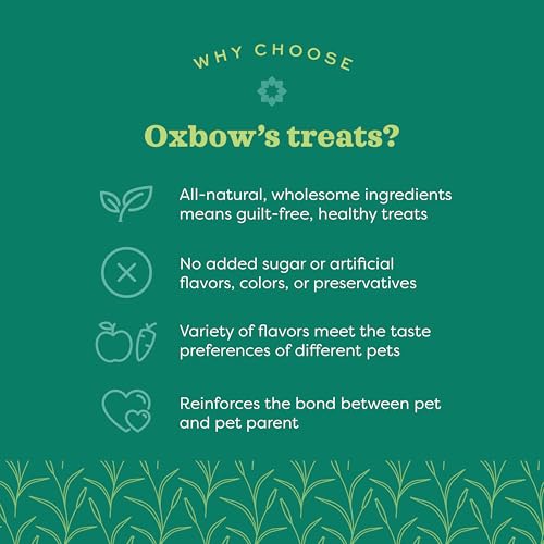 New Oxbow Simple Rewards Apple Banana Small Animal Treats | 3 oz Bag (Pack of 2)