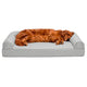 New Furhaven Orthopedic Dog Bed | Silver Gray, Jumbo/XL