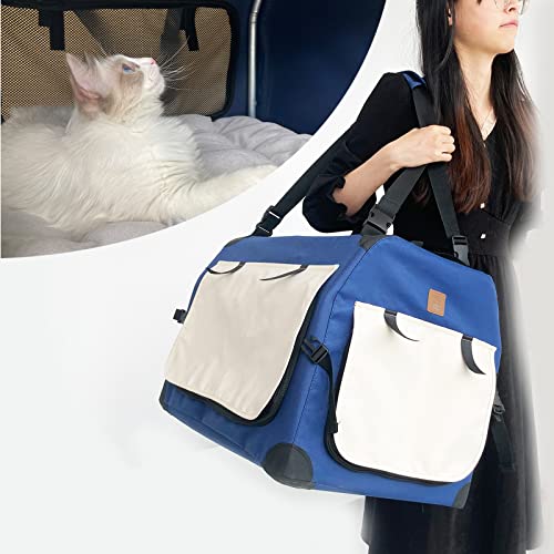 New Purrpy Large Cat Carrier | 24″ × 16.5″ × 16.5″, Gray