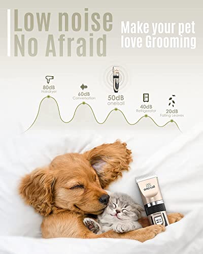 New oneisall Dog Grooming Clipper Kit | Gold