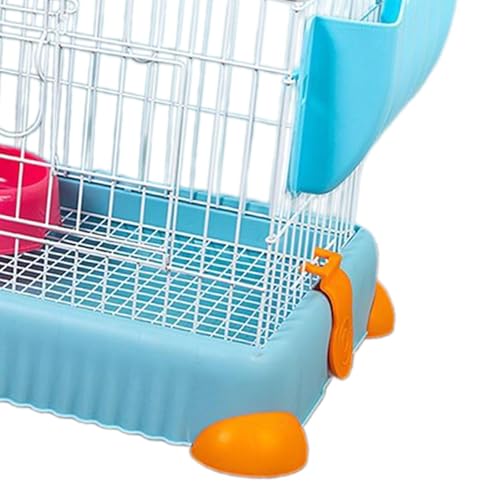New Cozy Small Animal Habitat with Removable Tray | Blue