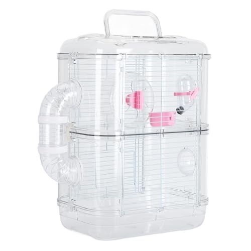 New Hamster Cage with Tunnel Connection Double Layer | 2-Tier