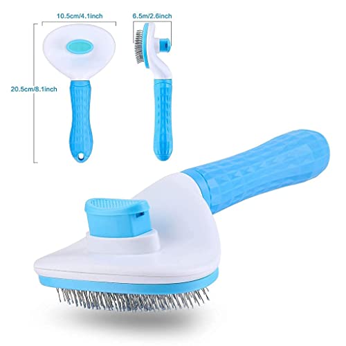 New Cat Grooming Brush Pets Slicker Self Clean Brush | Blue