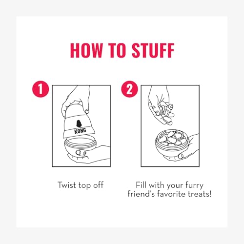 New KONG Wobbler Treat Dispenser | Red, Medium/Large