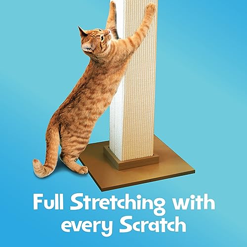 New SmartCat Ultimate Scratching Post | Beige, 32" (Large)