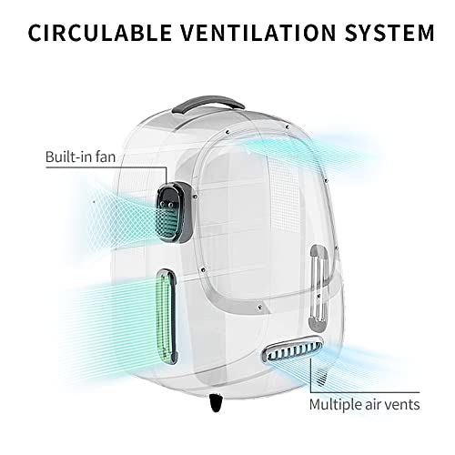 New PETKIT Cat Backpack w/ Inbuilt Fan & Light | Pink