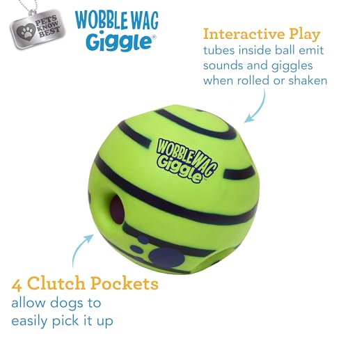 New Wobble Wag Giggle Ball | Multi-Color, One Size