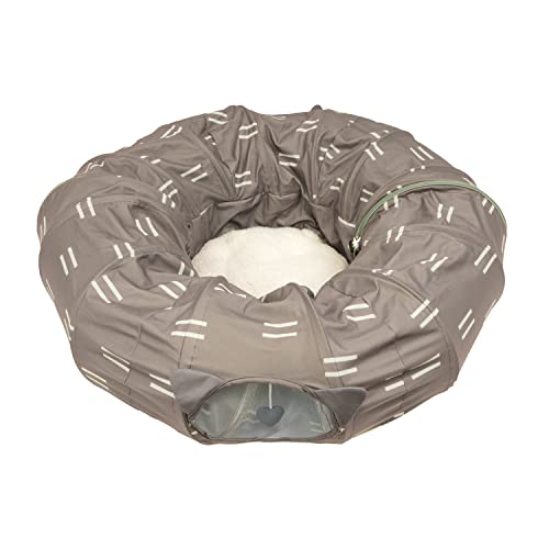 New Kitty City Large Cat Tunnel Bed (Pop-Up) | Brown & Large