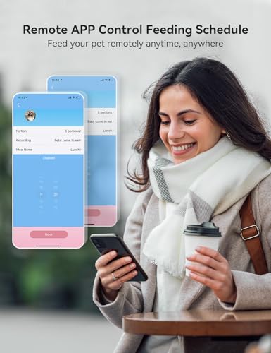 New WOPET Automatic Dog Feeder with Camera (App Control) | 7L