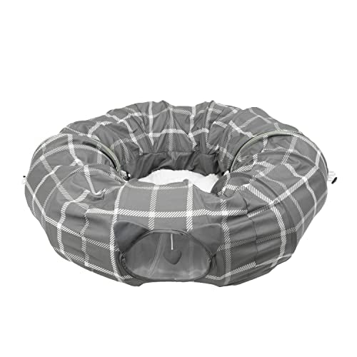 New Kitty City Large Cat Tunnel Bed (Pop-Up) | Gray & Large