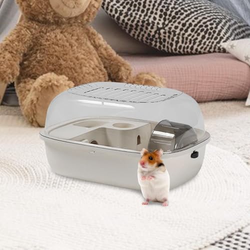 New Hamster Habitat Large Clear Cage Ventilated Exercise House (White)