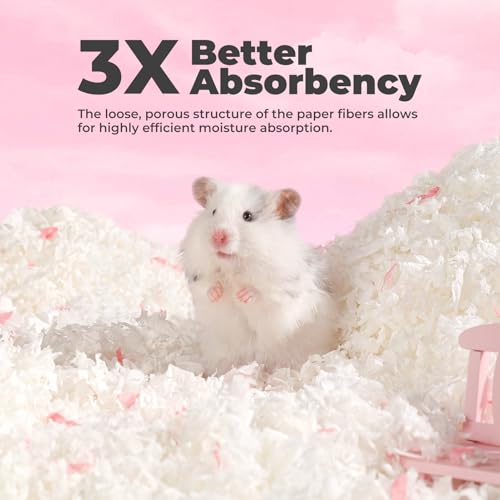 New mini&moe Hamster Bedding Natural Paper Small Pet Bedding | 12 L