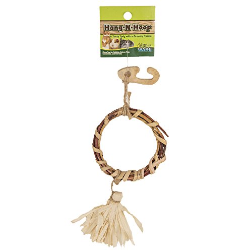 New Ware Manufacturing Natural Hang-N-Hoop Small Pet Chew Toy | Natural