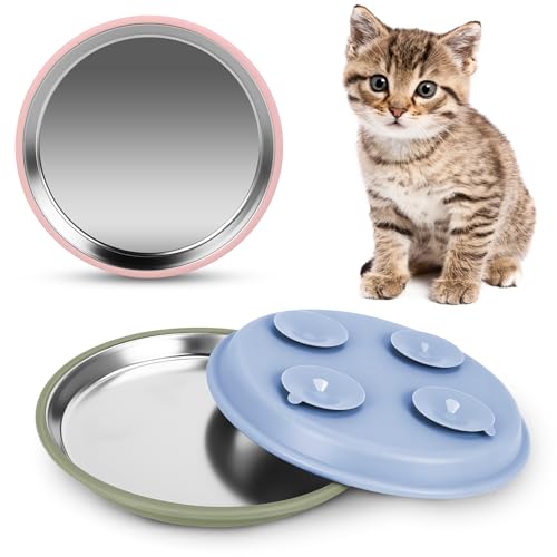 New MultiOutools Stainless Steel Cat Bowls | 3 pack, 9.3 inch wide