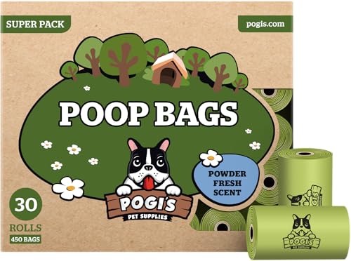 New Pogi’s Dog Poop Bags | Fresh Scent, 30 Rolls (450 Count)