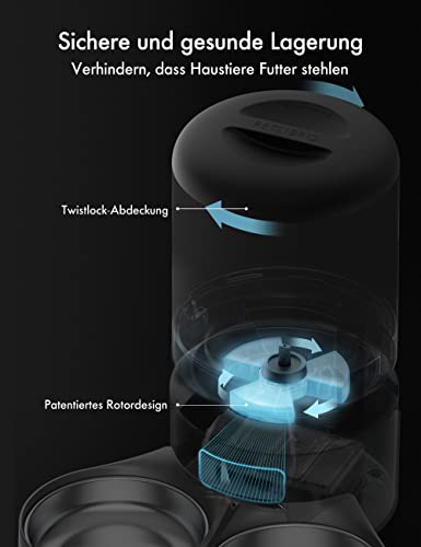 New PETLIBRO Automatic Cat Feeder for Two Cats + Cat Water Fountain | 5L feeder + 71fl oz/2.1L fountain