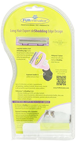 New FURminator Long Hair deShedding Tool for Cats | Small