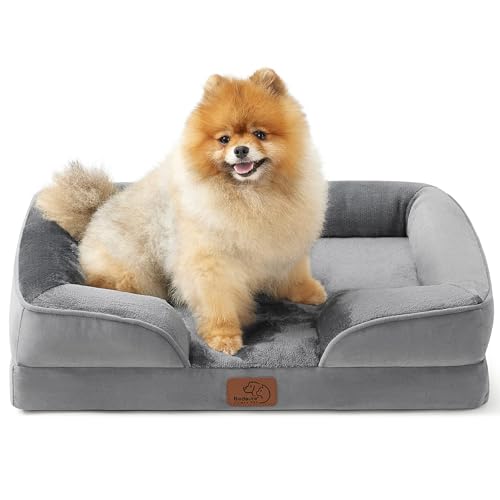 New Bedsure Orthopedic Dog Beds for Small Dogs | Grey, 24"