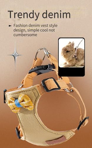 New Copfeu Rabbit Harness and Leash | Medium - Pink