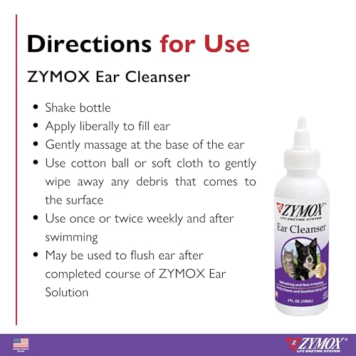 New Zymox Ear Cleanser Solution | 4 oz