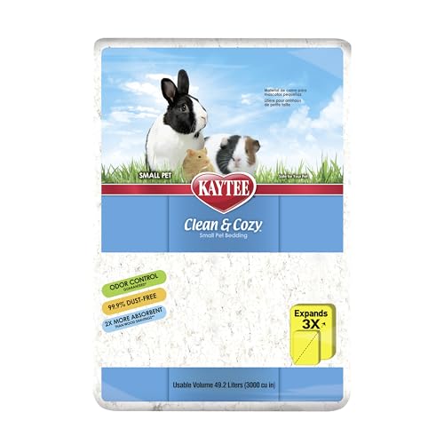 New Kaytee Clean & Cozy White Paper Bedding | White, 49.2 L