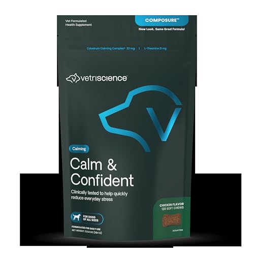 New VetriScience Composure Calm & Confident Chews | Chicken, 120 Count